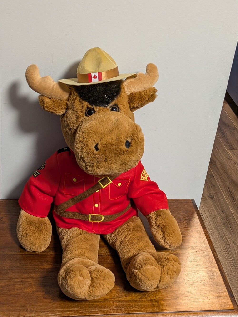 RCMP Moose  Plush Stuffed Toy Mountie Police 24 Inches. Large. EUC.